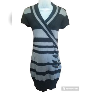 No Boundaries Striped Sweater Dress